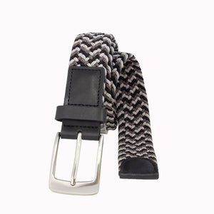 Style 10251OS - Ceinture tissée en coton stretch surdimensionné 35 mm