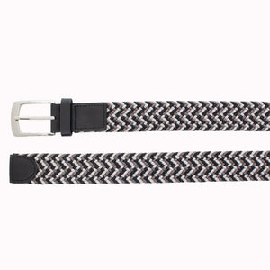 Style 10251OS - Ceinture tissée en coton stretch surdimensionné 35 mm