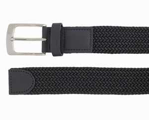 Style 10251OS - Ceinture tissée en coton stretch surdimensionné 35 mm