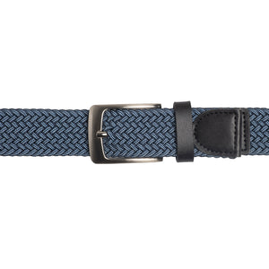 Style 10251OS - Ceinture tissée en coton stretch surdimensionné 35 mm