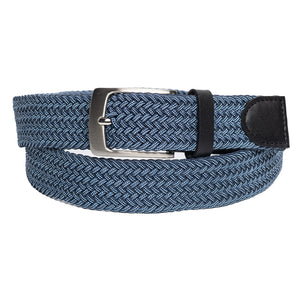 Style 10251OS - Ceinture tissée en coton stretch surdimensionné 35 mm