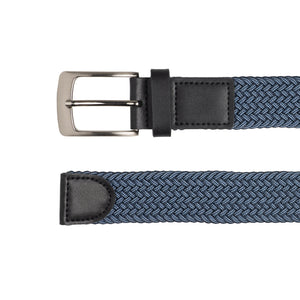 Style 10251OS - Ceinture tissée en coton stretch surdimensionné 35 mm