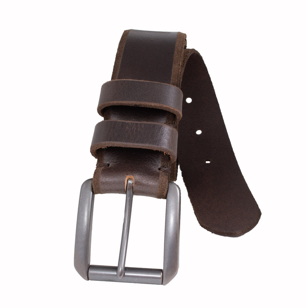 Style 10337OS- Beveled Edge Leather Jean Belt