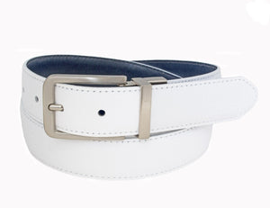 Style 114139- Bracelet réversible cousu pour femmes de 30 mm avec boucle de harnais torsadée