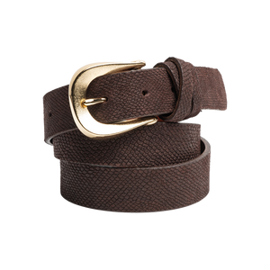 Miranda-30mm Embossed Italian Nubuck Belt