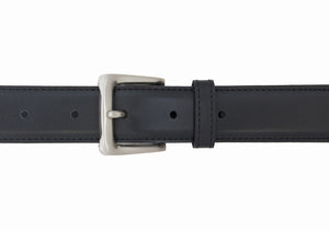 Style 2845 - 30mm Bonded Leather Belt with a Satin Nickel Buckle