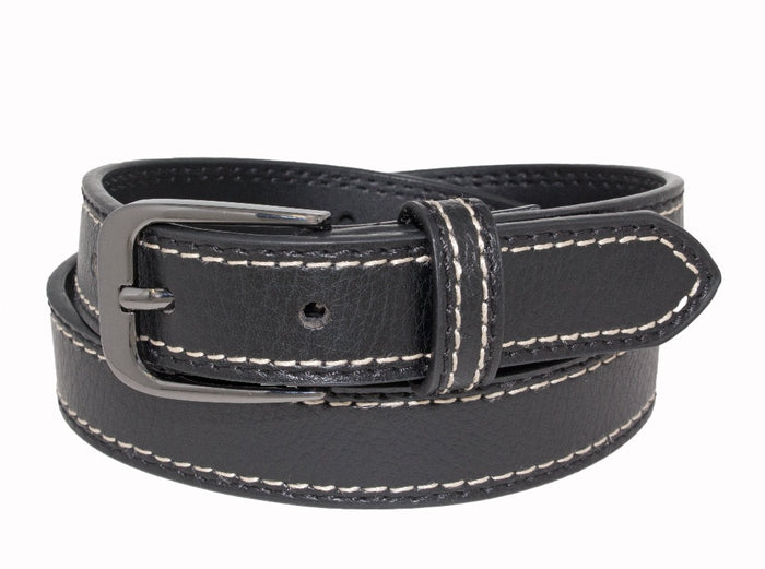 Style 524 - 25mm Boys Grained Glazed Leather Belt