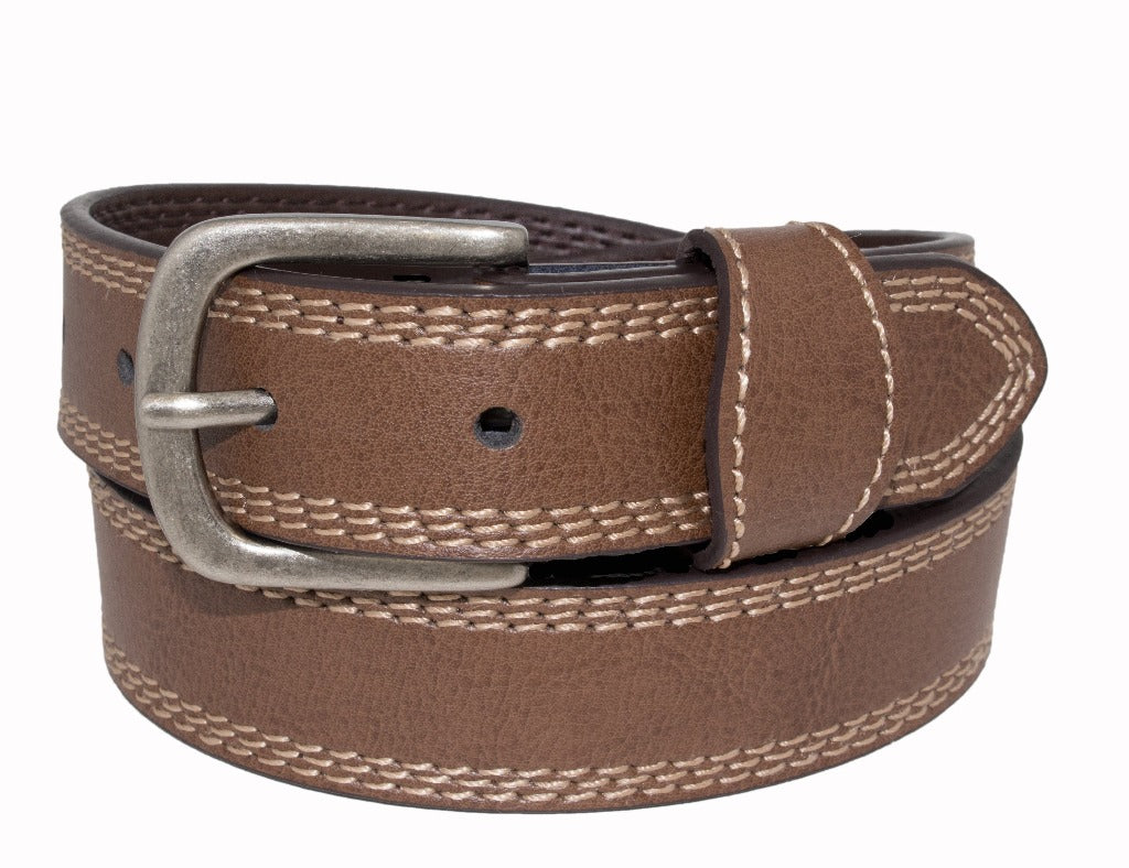 Style 525- 25mm Boys Grained Glazed Leather Belt