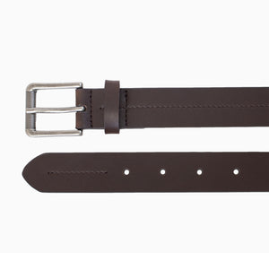 Style 526- 25mm Boys Grained Glazed Leather Belt