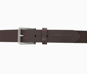 Style 526- 25mm Boys Grained Glazed Leather Belt