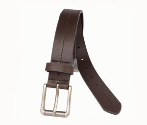 Style 526- 25mm Boys Grained Glazed Leather Belt