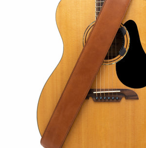 Padded Hand Stained Guitar Strap