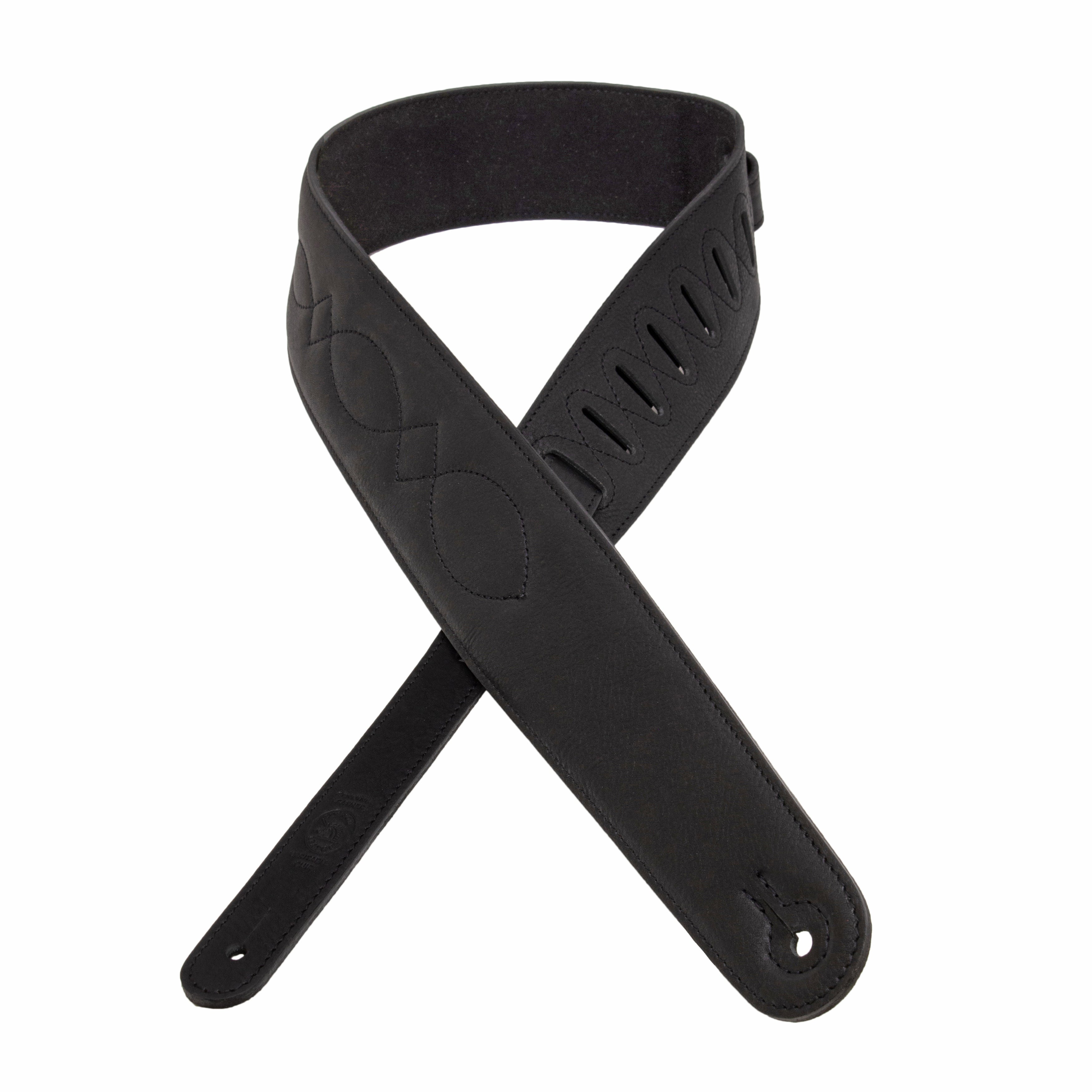 Padded Guitar Strap with Decorative Figure Eight Stitch (Copy)