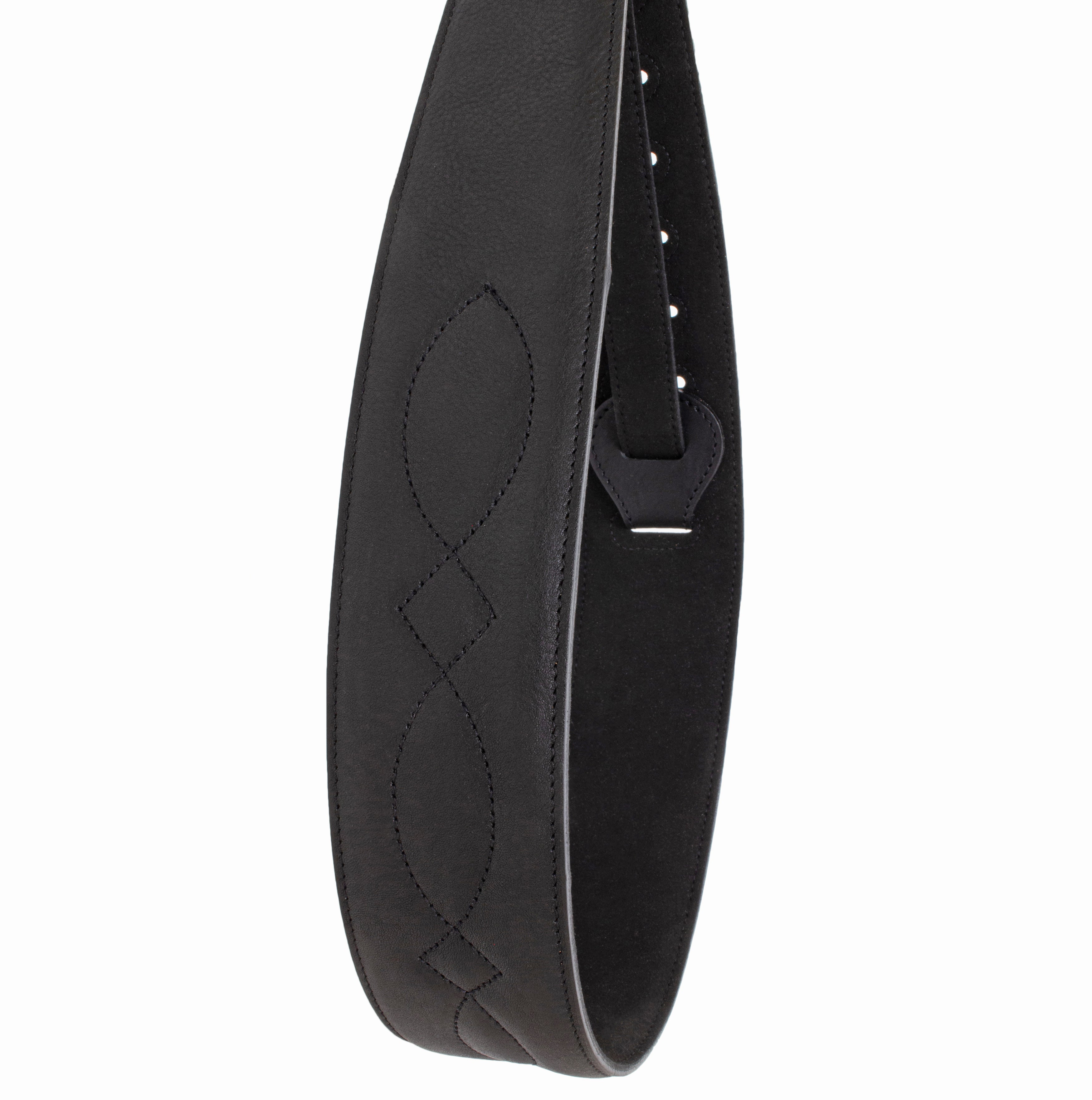 Padded Guitar Strap with Decorative Figure Eight Stitch (Copy)