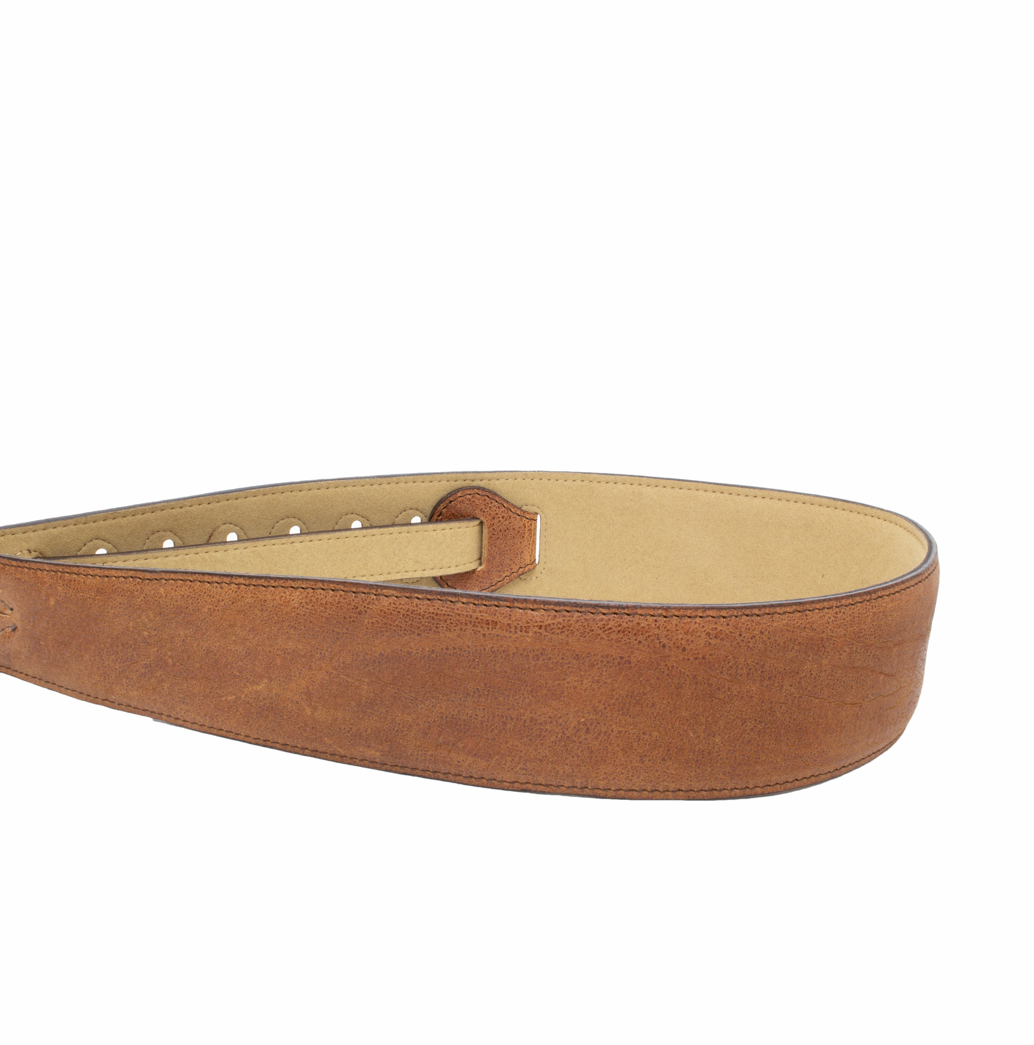 Padded Two-tone Pebble Grain Guitar Strap