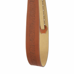 Wandering Rose Embossed Guitar Strap