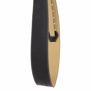 Wandering Rose Embossed Guitar Strap
