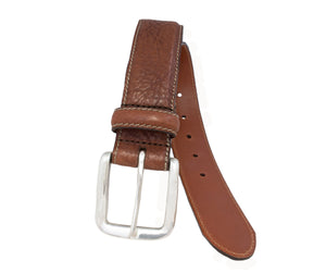 Heavy weight Italian leather with contrast stitch