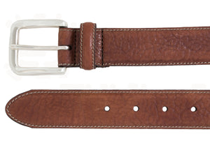Heavy weight Italian leather with contrast stitch