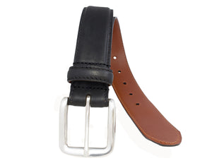 Heavy weight Italian leather with contrast stitch