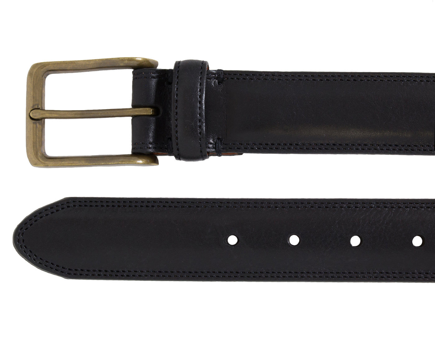 Double Stitch Italian full-grain leather Belt – Custom Leather Canada  Limited