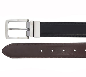 Italian full-grain leather reversible belt