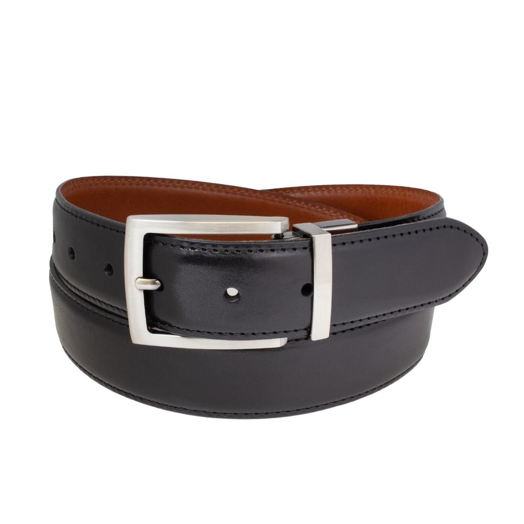 Italian full-grain leather reversible belt