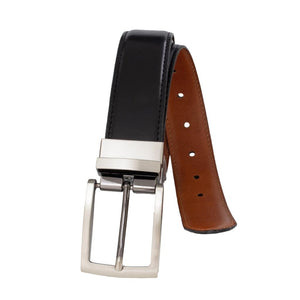 Italian full-grain leather reversible belt