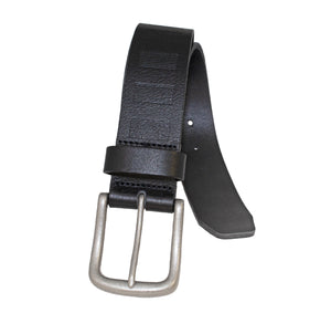 Center Emboss Italian Full-Grain Leather Belt