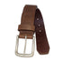 Ceinture en cuir italien pleine fleur Center Emboss