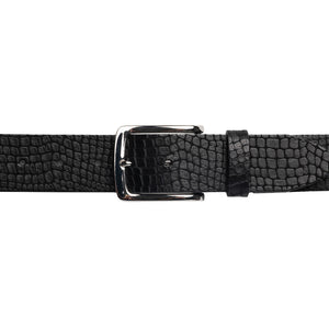 Embossed Full Grain Italian Leather Belt