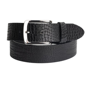 Embossed Full Grain Italian Leather Belt