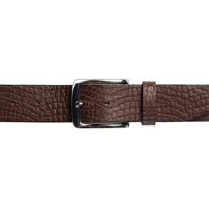 Embossed Full Grain Italian Leather Belt