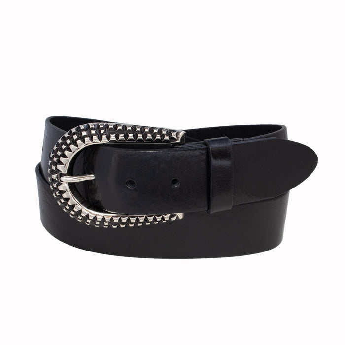 Ceinture en cuir italien pleine fleur Isla-42 mm