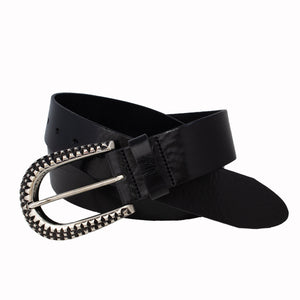Ceinture en cuir italien pleine fleur Isla-42 mm