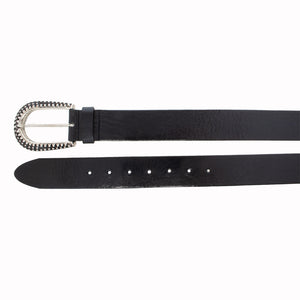 Ceinture en cuir italien pleine fleur Isla-42 mm