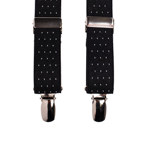 25mm Boys Pin Dot Suspenders