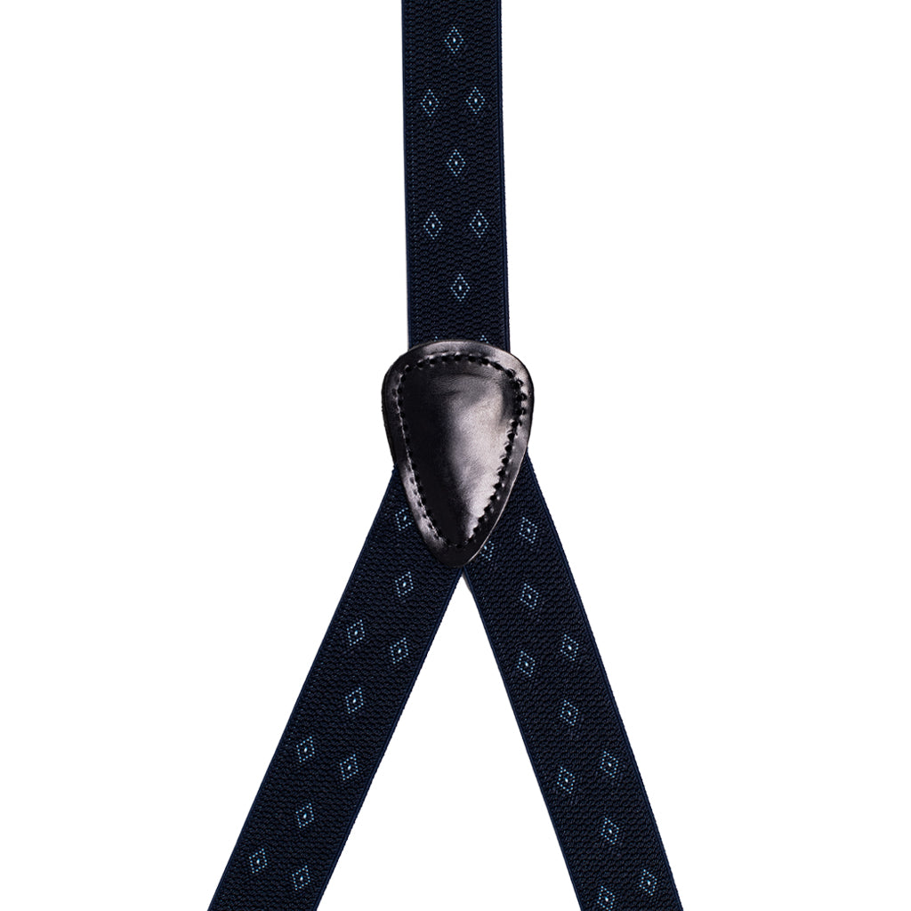 25mm Boys Diamond Print Suspenders