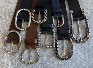 Jessica-Ceinture en cuir italien pleine fleur 40 mm