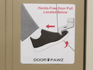 Grizzly Door Pawz Touchfree Door Opener - Flange Down