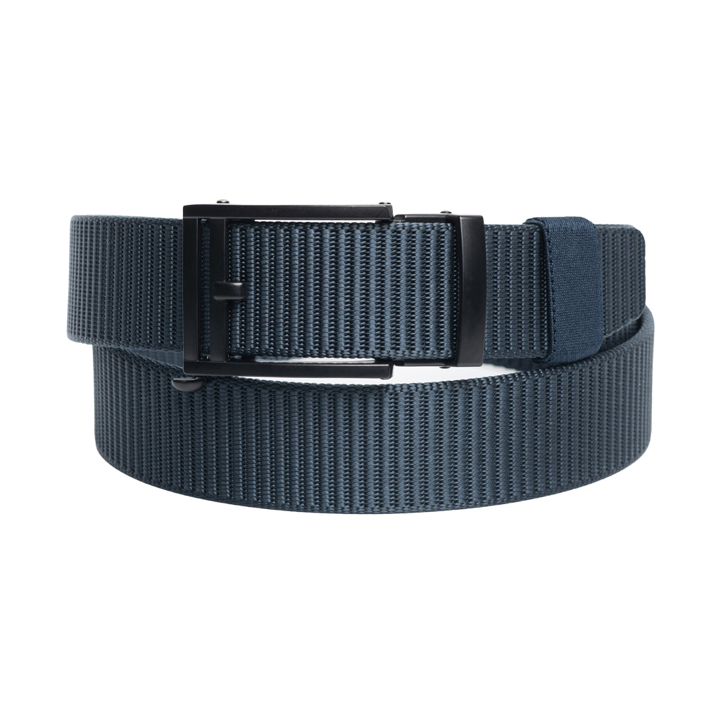 Style 014199- Bracelet en nylon réglable de 38 mm pour homme avec pince en nickel brossé sur la boucle