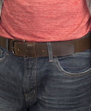 Silver Jeans Co. 38MM Split Loop Genuine Leather Belt