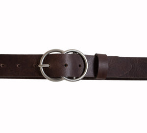 Silver Jeans Co. Ceinture en cuir véritable à double joint torique 35 mm