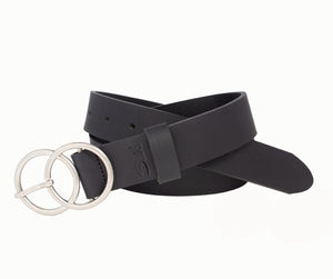 Silver Jeans Co. Ceinture en cuir véritable à double joint torique 35 mm