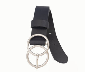 Silver Jeans Co. Ceinture en cuir véritable à double joint torique 35 mm