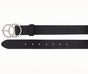 Silver Jeans Co. Ceinture en cuir véritable à double joint torique 35 mm