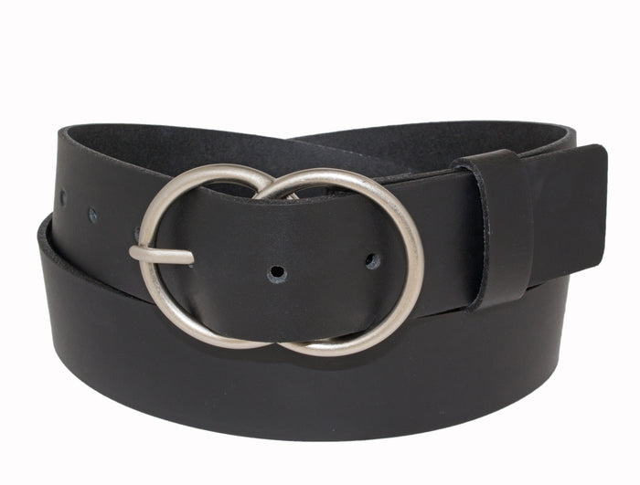 Silver Jeans Co. Ceinture en cuir véritable à double joint torique 35 mm
