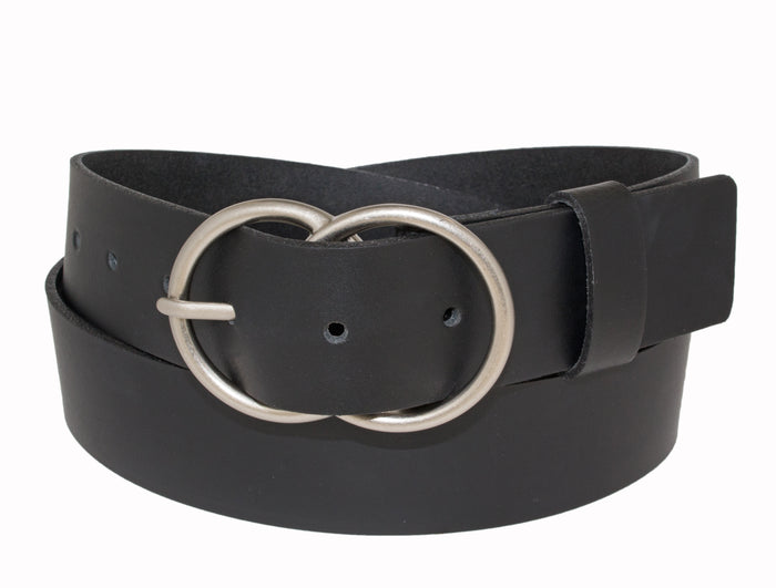 Silver Jeans Co. 35MM Genuine Leather Double O-Ring Belt