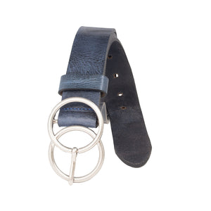 Silver Jeans Co. Ceinture en cuir véritable à double joint torique 35 mm