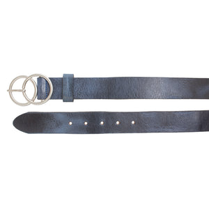 Silver Jeans Co. Ceinture en cuir véritable à double joint torique 35 mm